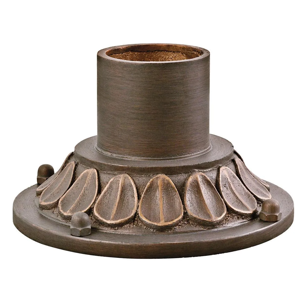 10 In. Aluminum Pier Mount Base Bronze finish