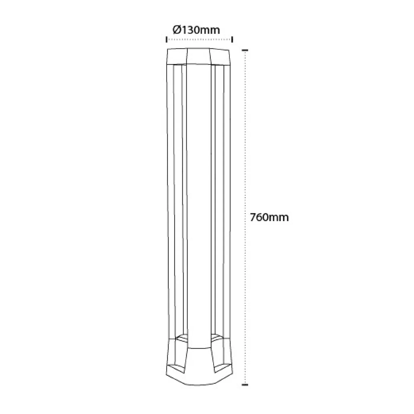 10303-12w-750mm 12w Garden Bollards