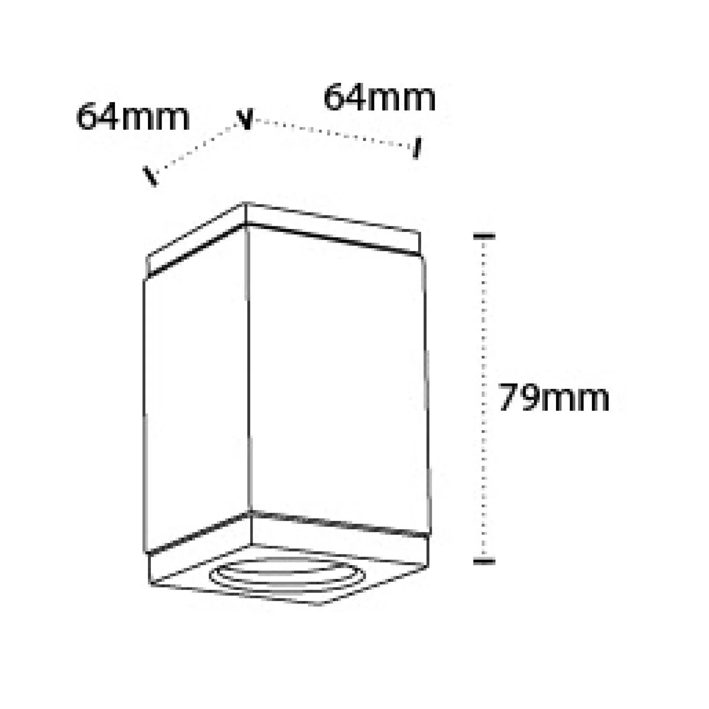 10880-sq surface 1x5w(COB) Outdoor Surface Lights 5w