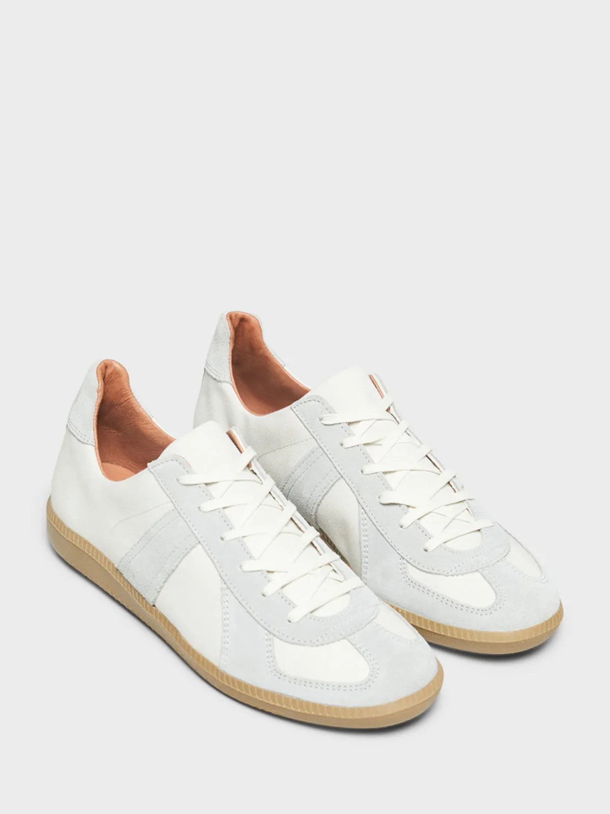 1700VEF German Military Sneakers in White Stone WST