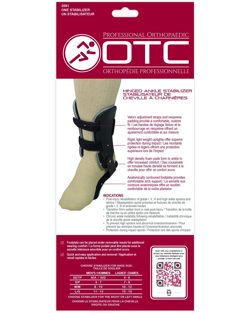 2091 / OTC HINGED ANKLE STABILIZER