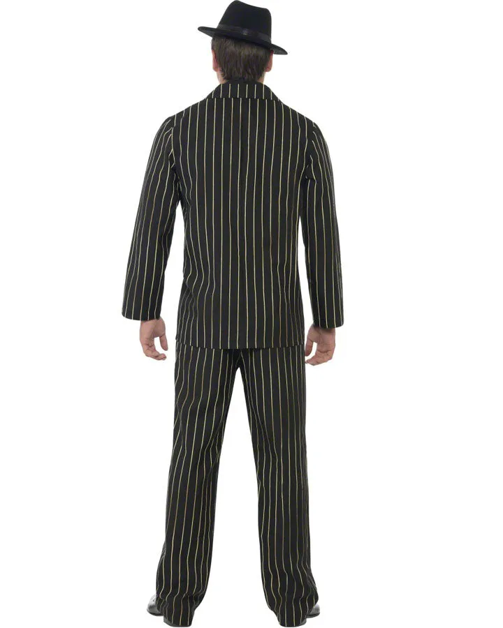 20s Gold Pinstripe Gangster Mens Costume