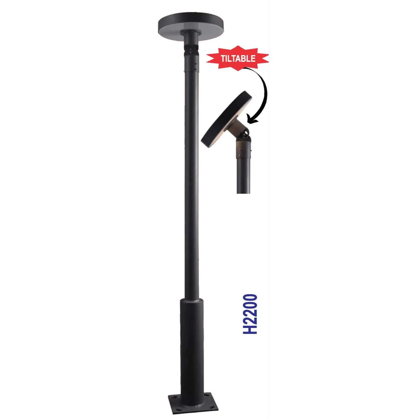 36w Gimble 2.2m Pole Light SLEDSPL002