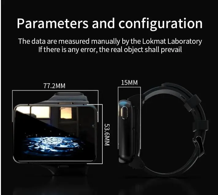 4G Network Mode Dual Camera Video Call Heart Rate Monitor Smartwatch