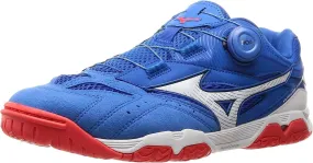 81GA2112 Mizuno Table Tennis Shoes WAVE MEDAL SP4 BLUE RED US 10 / JP 28 cm