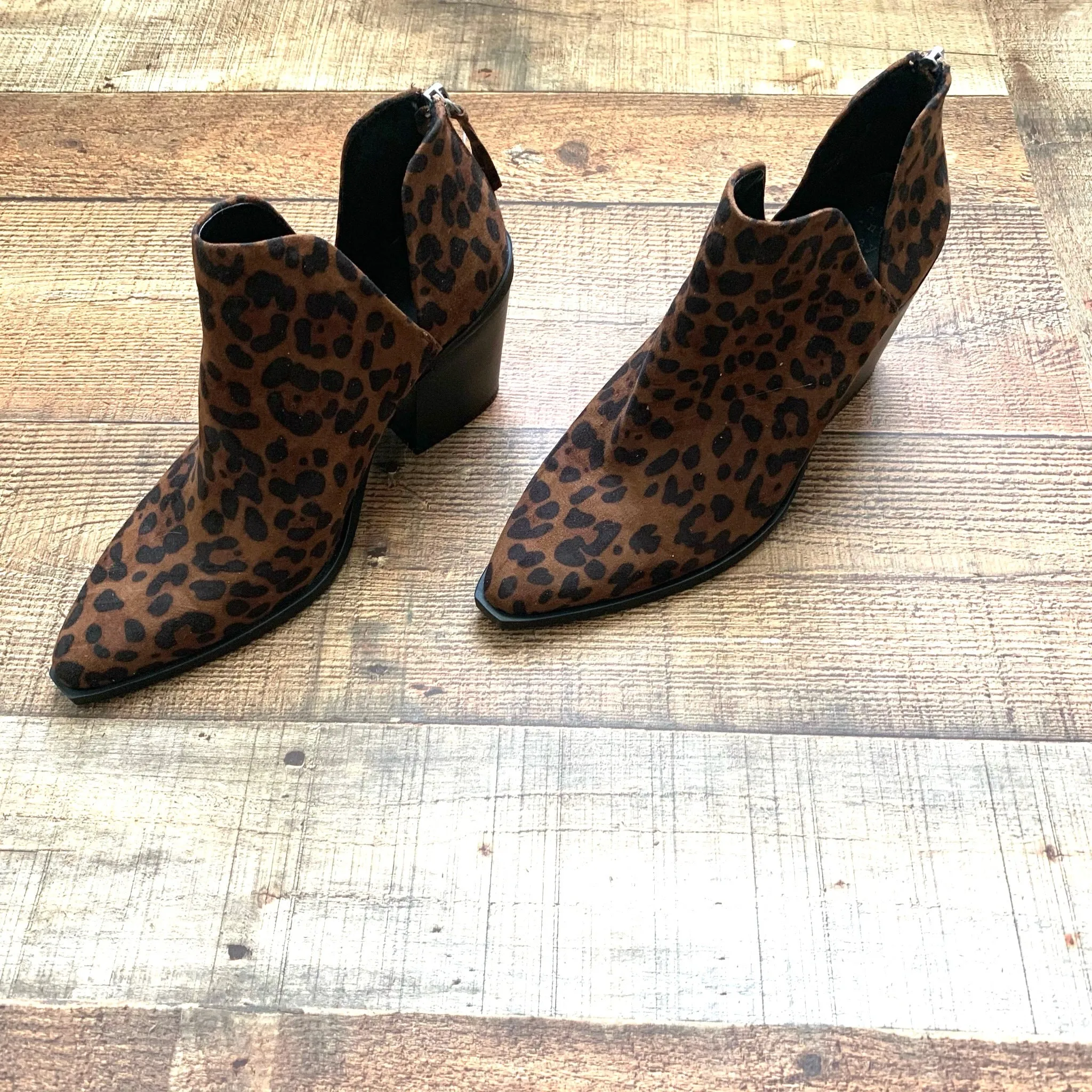 A New Day Suede Animal Print Booties- Size 9 (GREAT CONDITION)