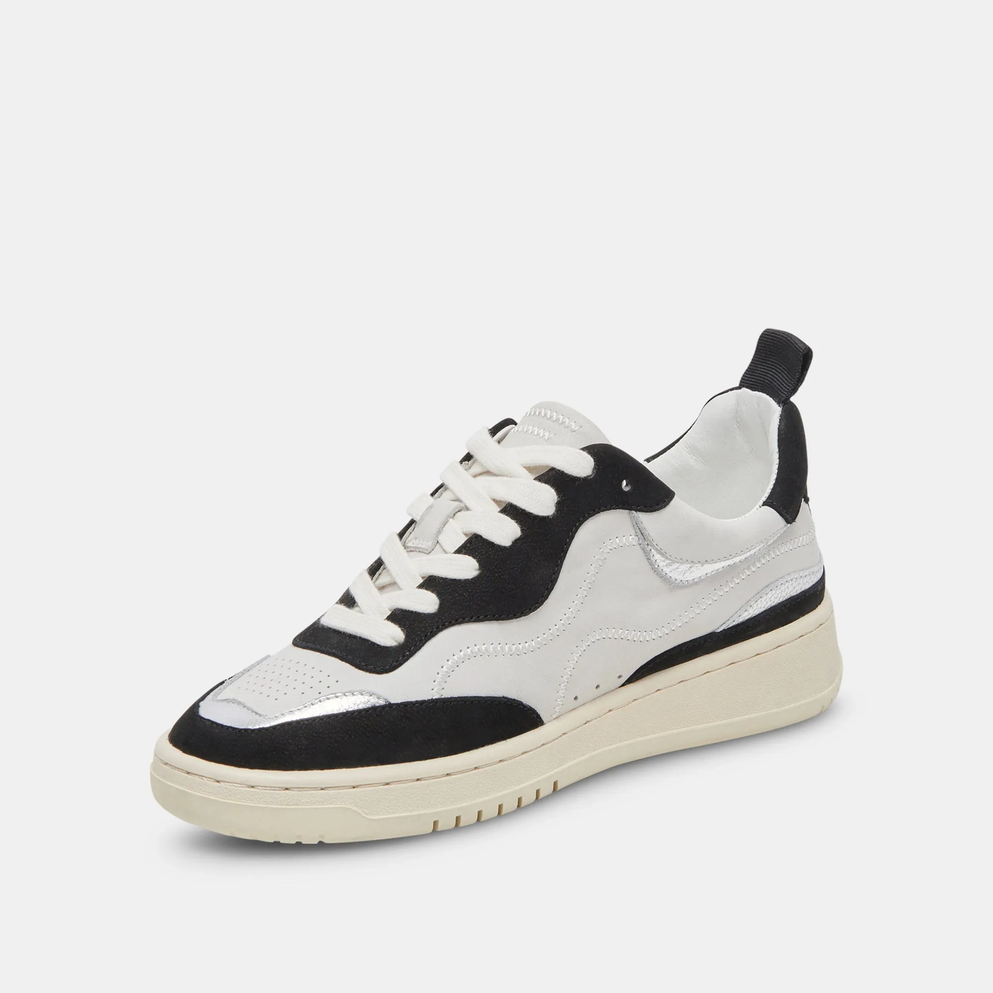 ADELLA SNEAKERS WHITE BLACK LEATHER