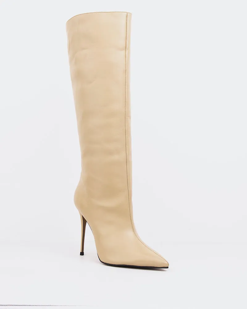 Amina Beige Leather