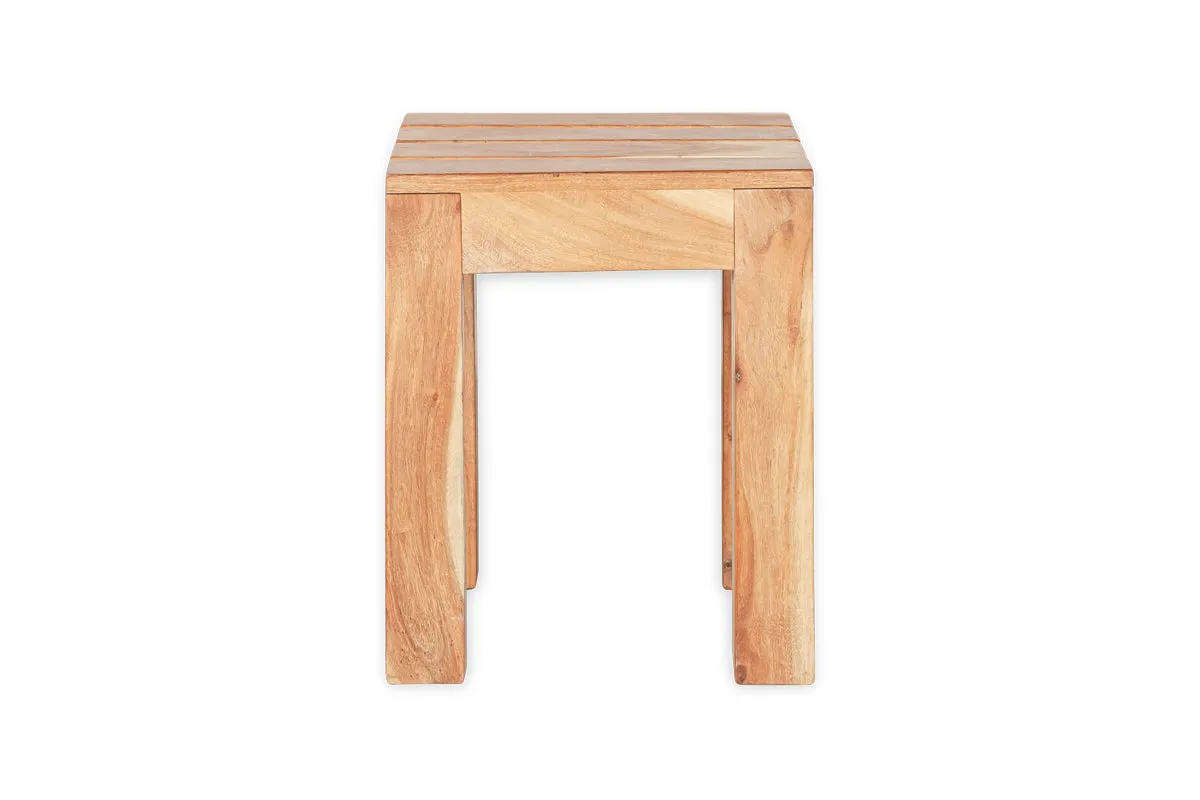 Anbarasi Acacia Side Table - Natural