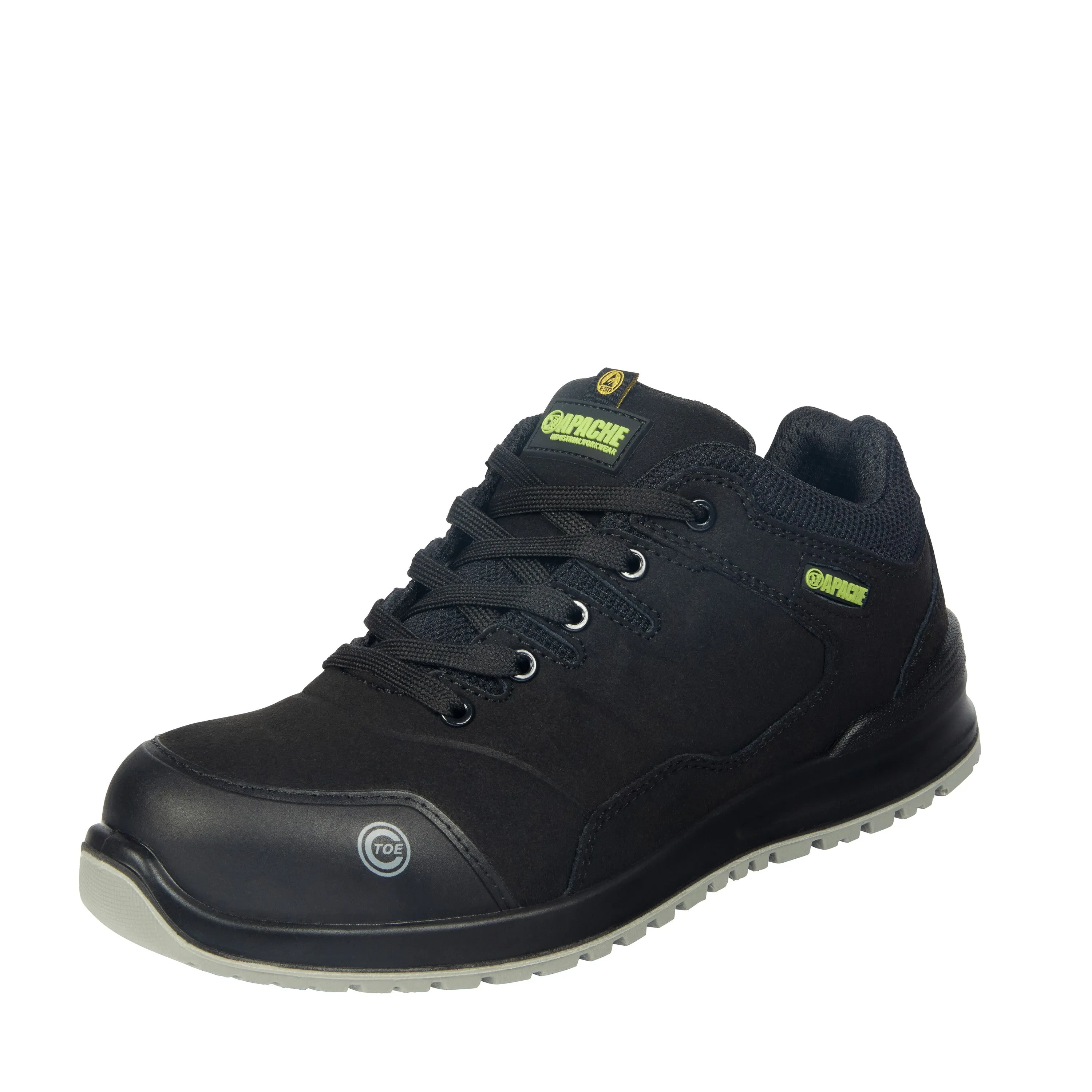 Apache Brampton Water Resistant Safety Runner-BLACK