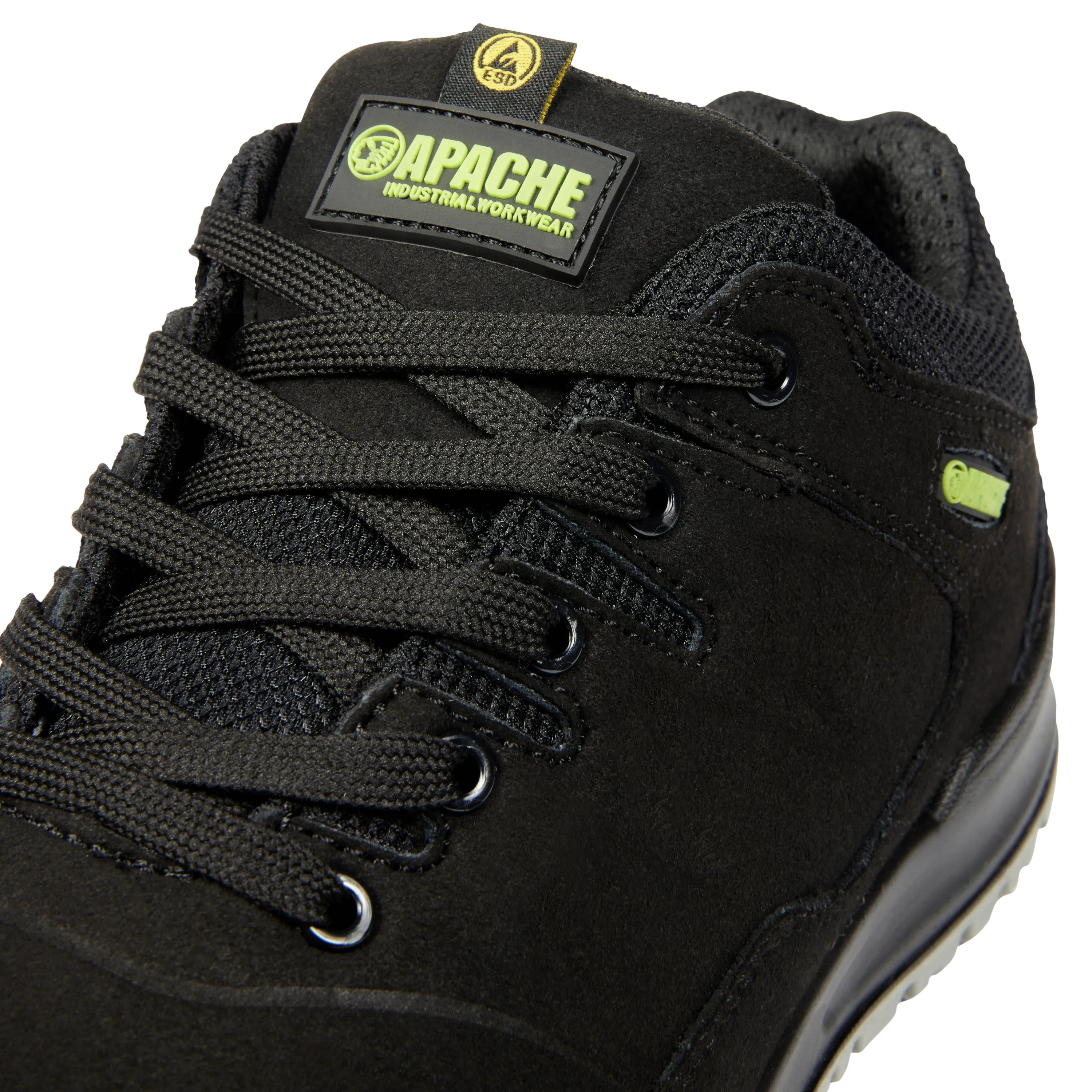 Apache Brampton Water Resistant Safety Runner-BLACK