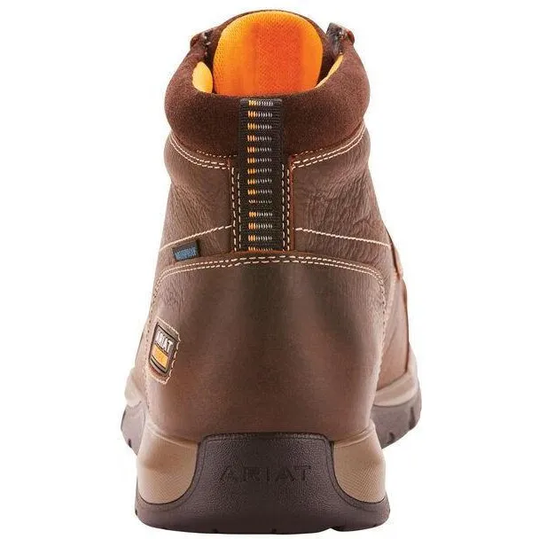 Ariat Men's Edge LTE Chukka 6" Comp Toe Work Boot- Brown - 10024953