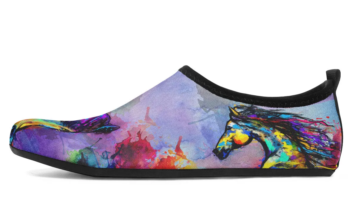 Artistic Horse Aqua Barefoot Shoes