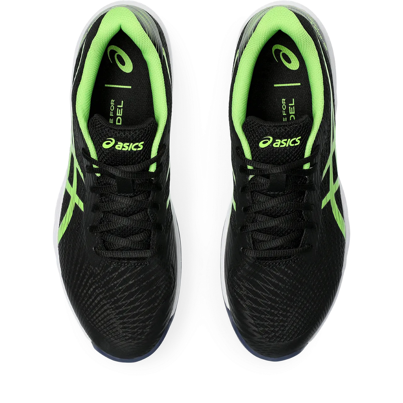 Asics Men's Gel Game 9 Padel Shoes Black Electric Lime