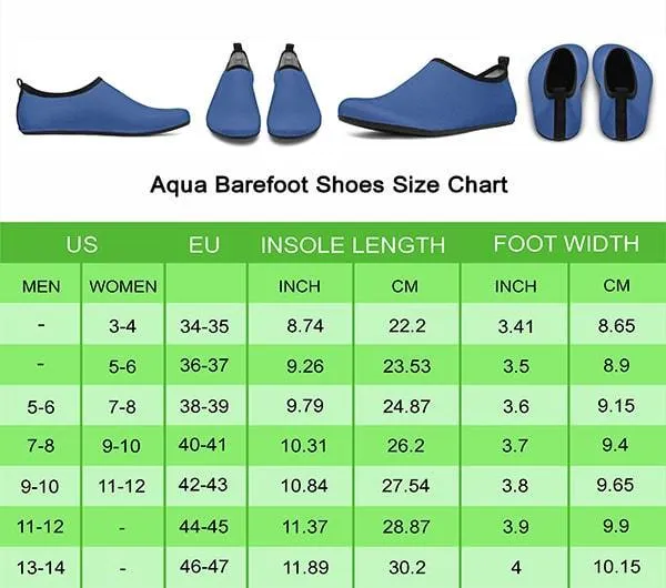 Bacteria Pattern Aqua Barefoot Shoes