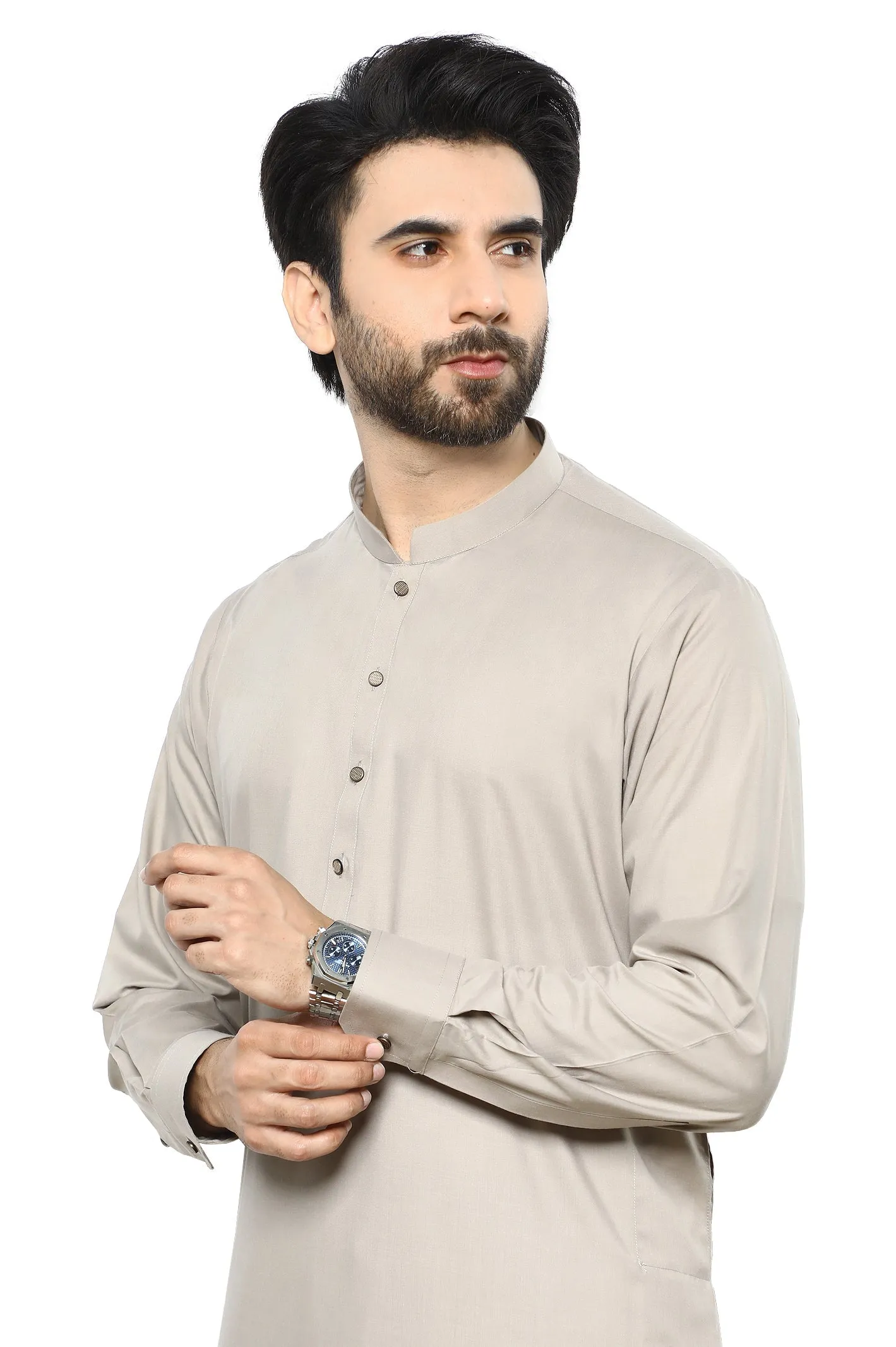 Beige Wash & Wear Shalwar Kameez