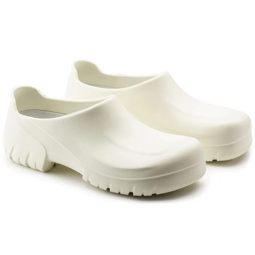 Birkenstock A 640 PU white steel toe cap