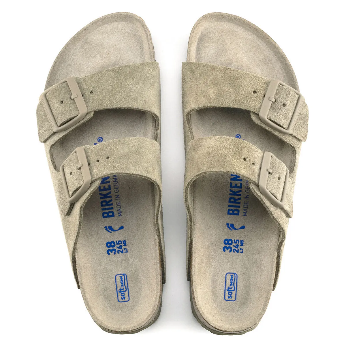 BIRKENSTOCK ARIZONA SF FADED KHAKI SUEDE - WOMENS