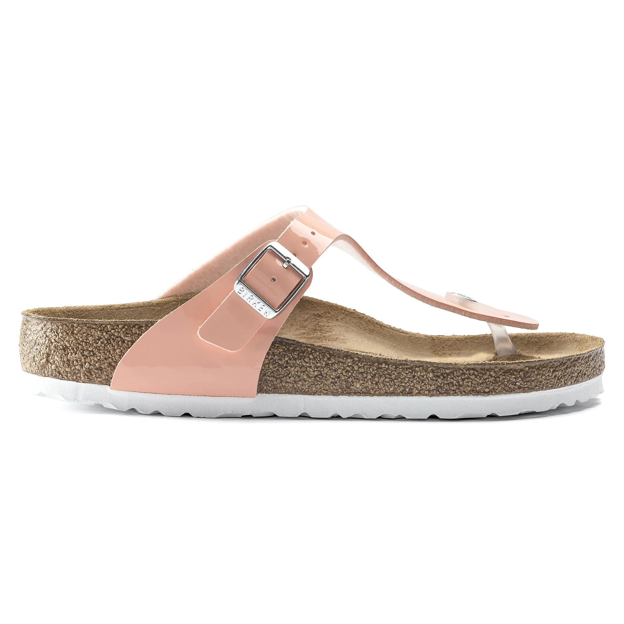 BIRKENSTOCK GIZEH CORAL PEACH PATENT LIMITED EDITION - WOMENS