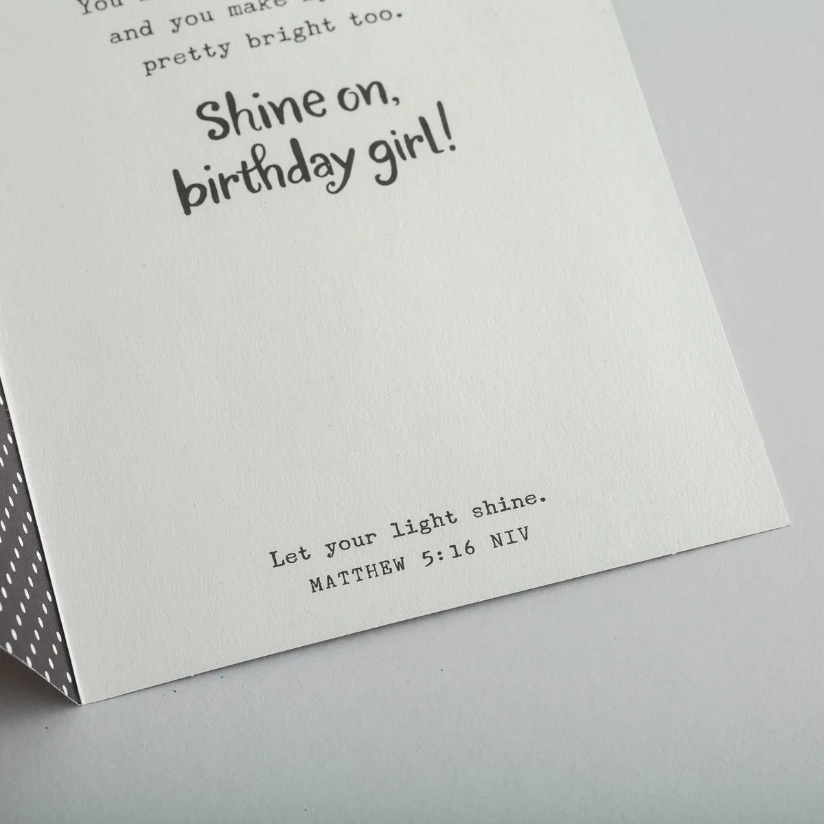 Birthday - Shine On Card