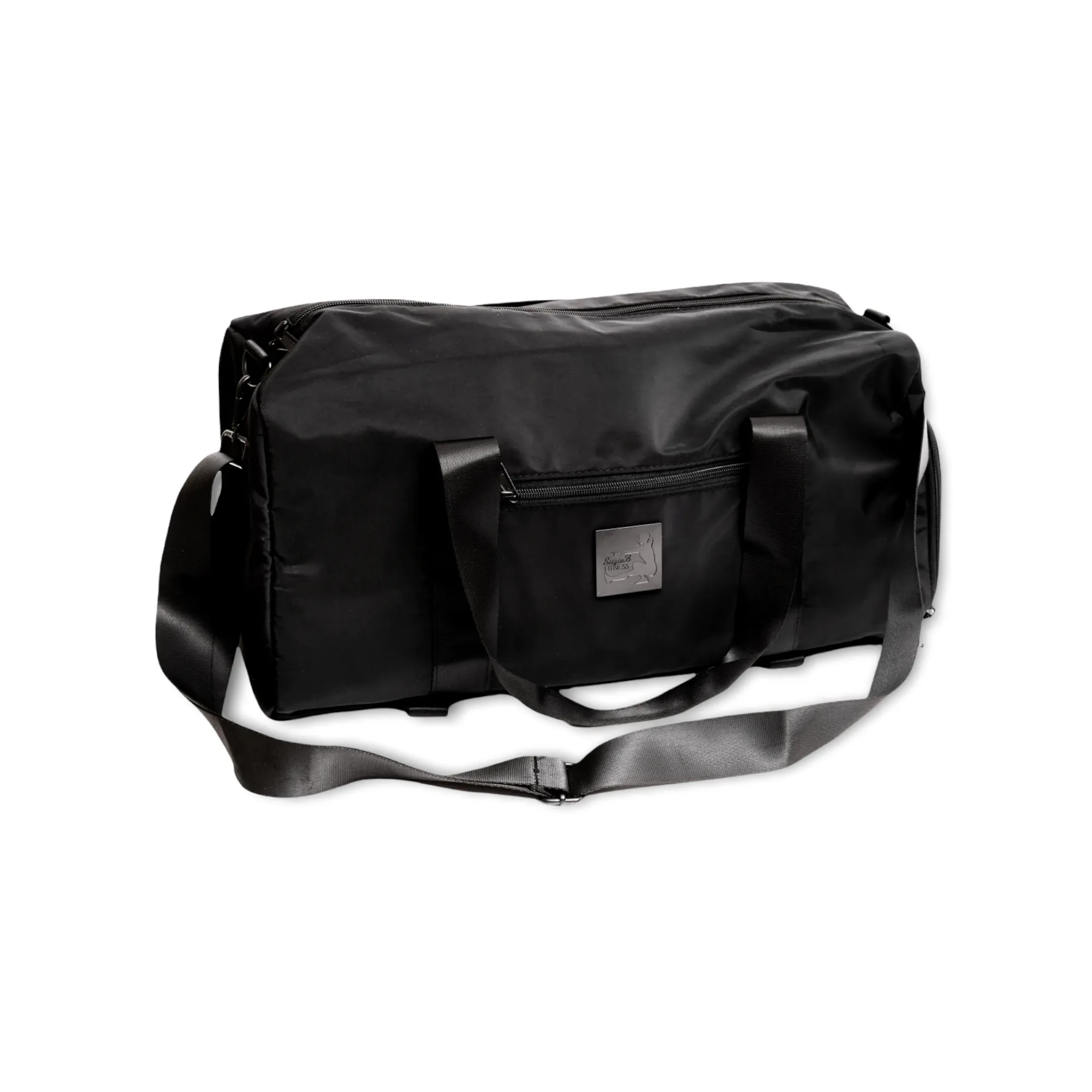 BLACK DUFFLE BAG