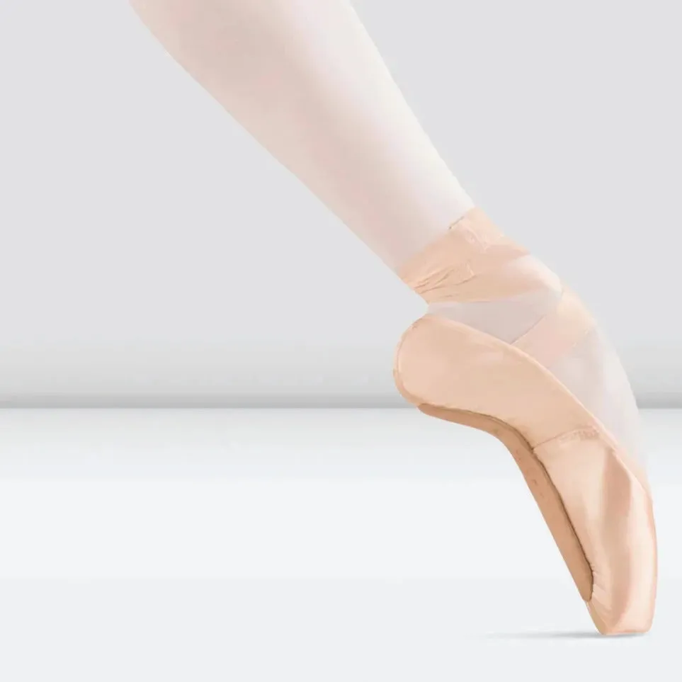 Bloch Pink Satin Tensus Demi Pointe Shoe