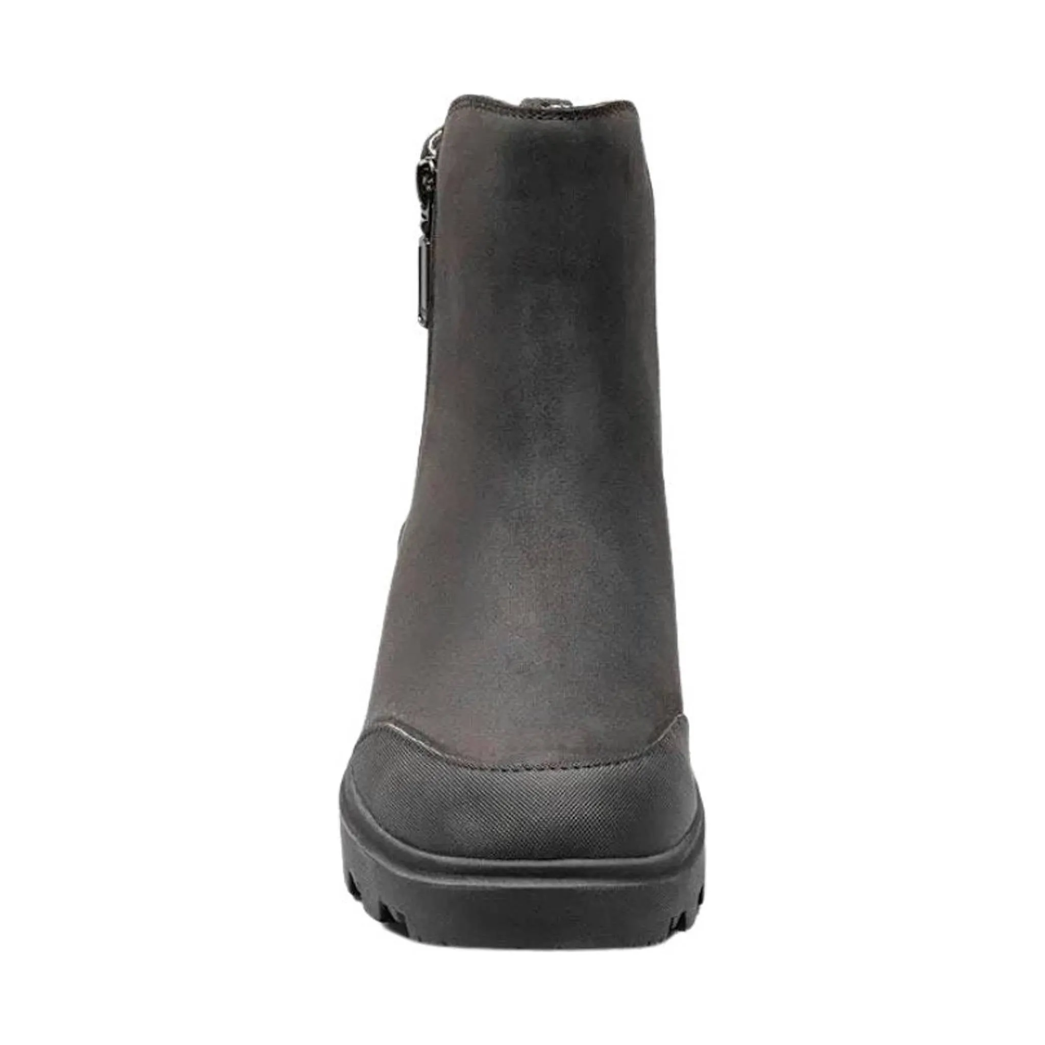 Bogs Women's Holly Zip Leather Rain Boot - Black