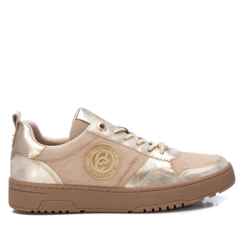 Carmela Beige Gold Trainer 16180801