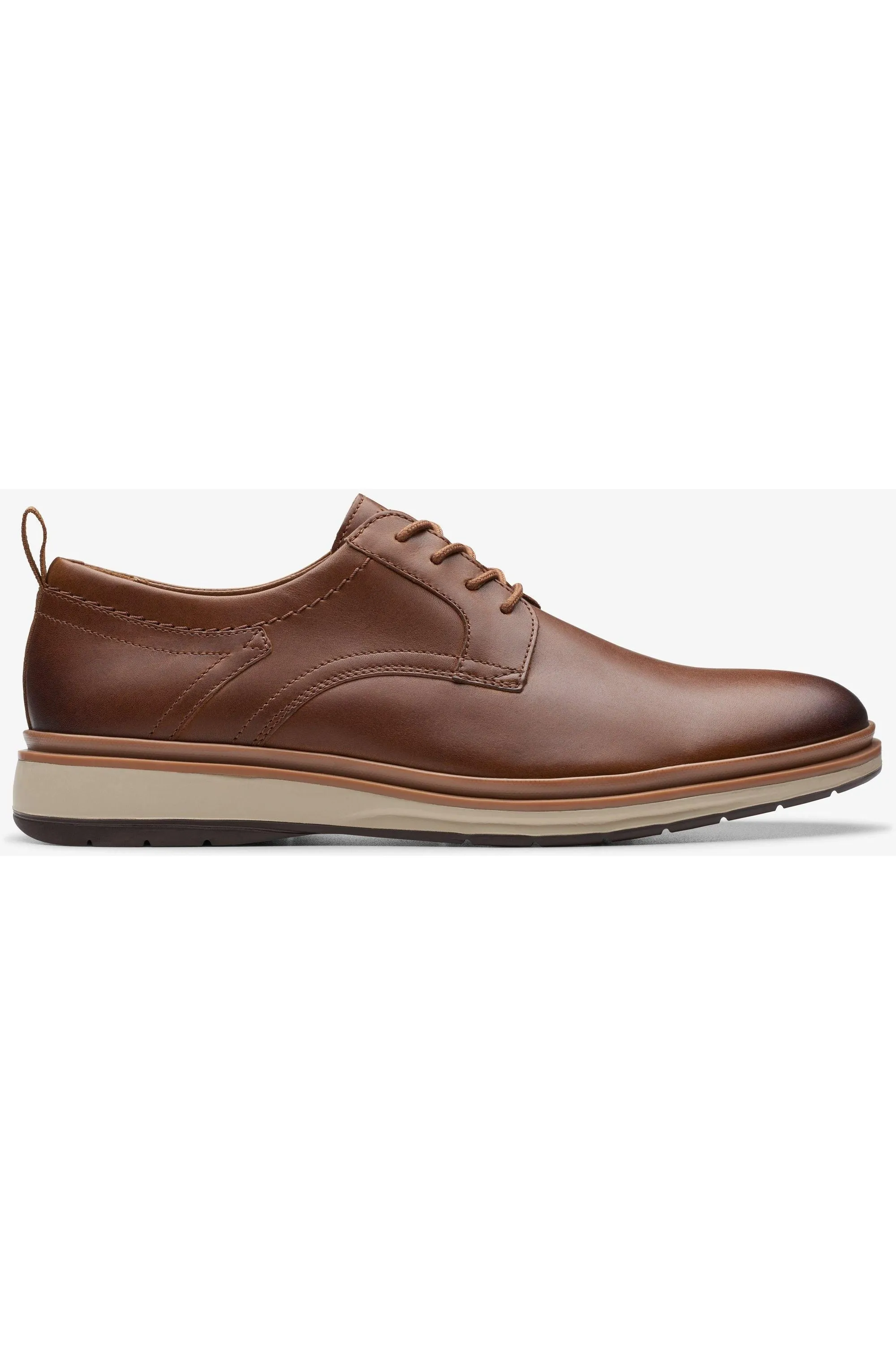 Clarks Chantry Lo in Dark Tan Leather