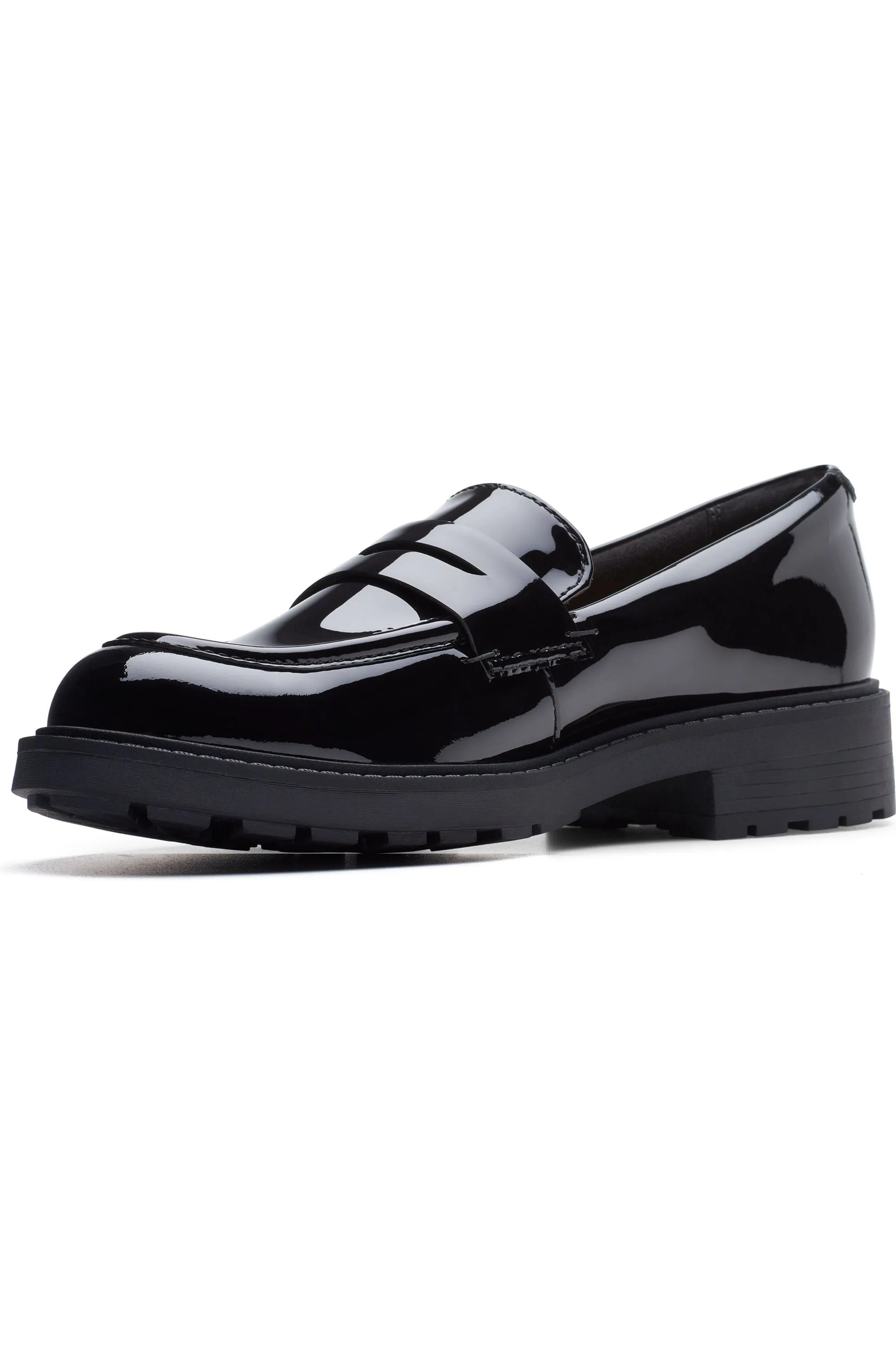 Clarks Orinoco2 Penny in Black patent