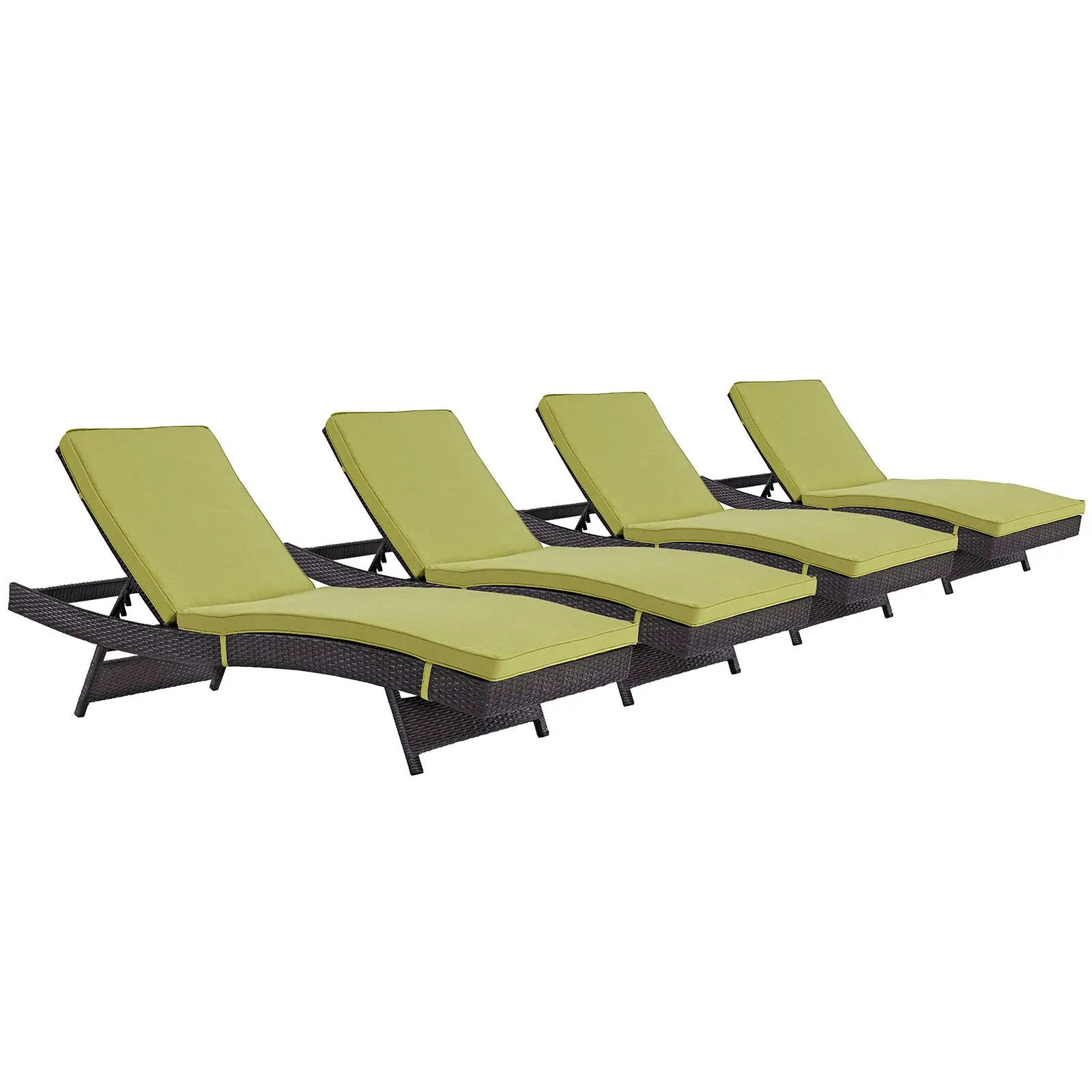 Convene Chaise Outdoor Patio Set of 4