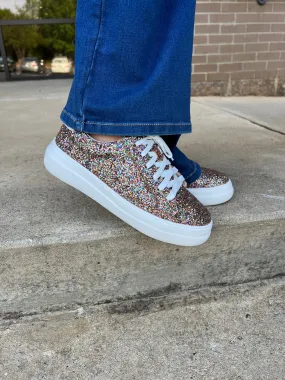 Corkys Glaring Sneakers - Confetti Chunky Glitter