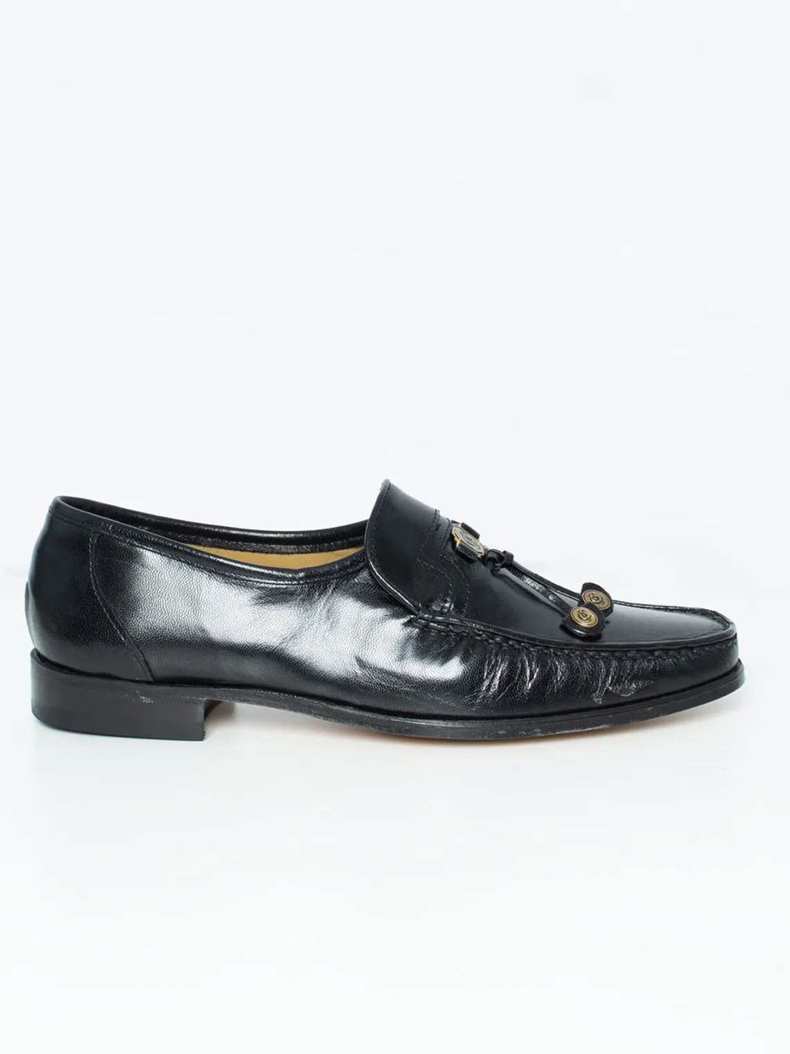 Crockett & Jones Glace Kid Black Moc