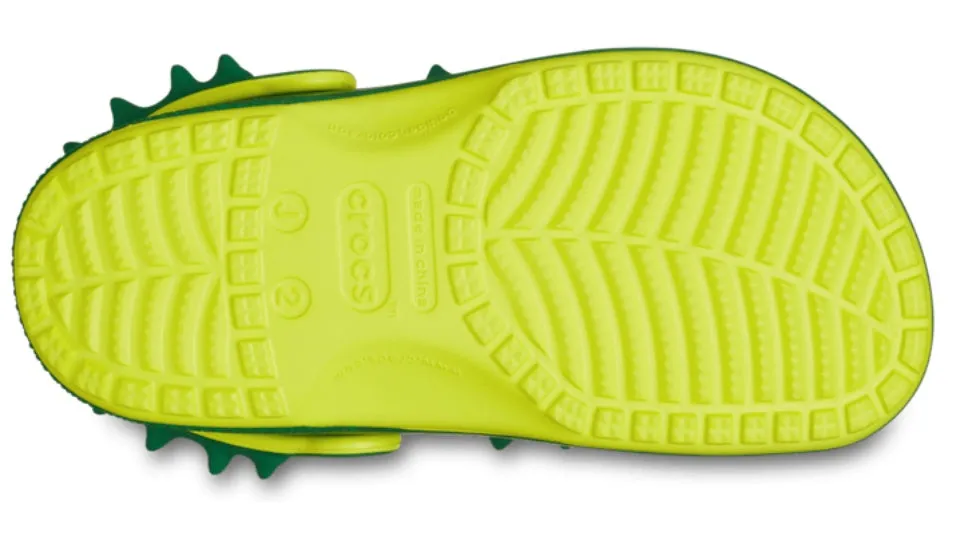 Crocs Kids Classic Spikes Clog Acidity Green Ivy