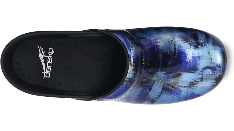 Dansko Professional Blue Brush Patent Clog