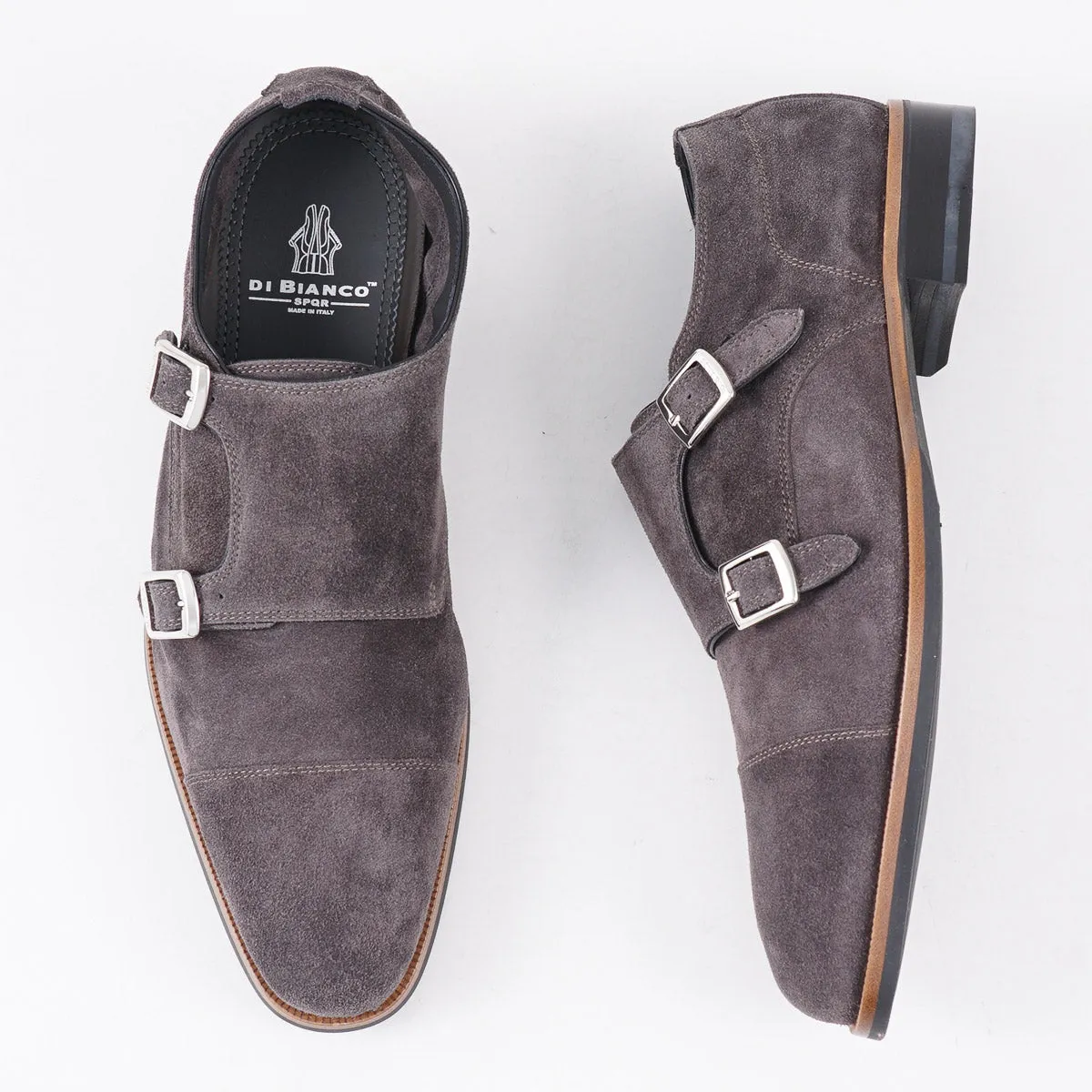 di Bianco 'Isernia' Unlined Suede Monk Strap