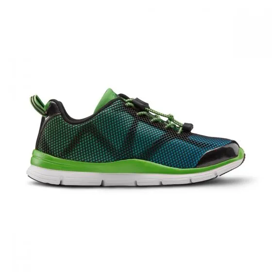 Dr. Comfort Women's Athletic Diabetic Shoe - Katy- Green/Turquoise