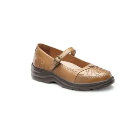 Dr. Comfort Women's Causal Diabetic Shoes - Paradise - Saddle Tan