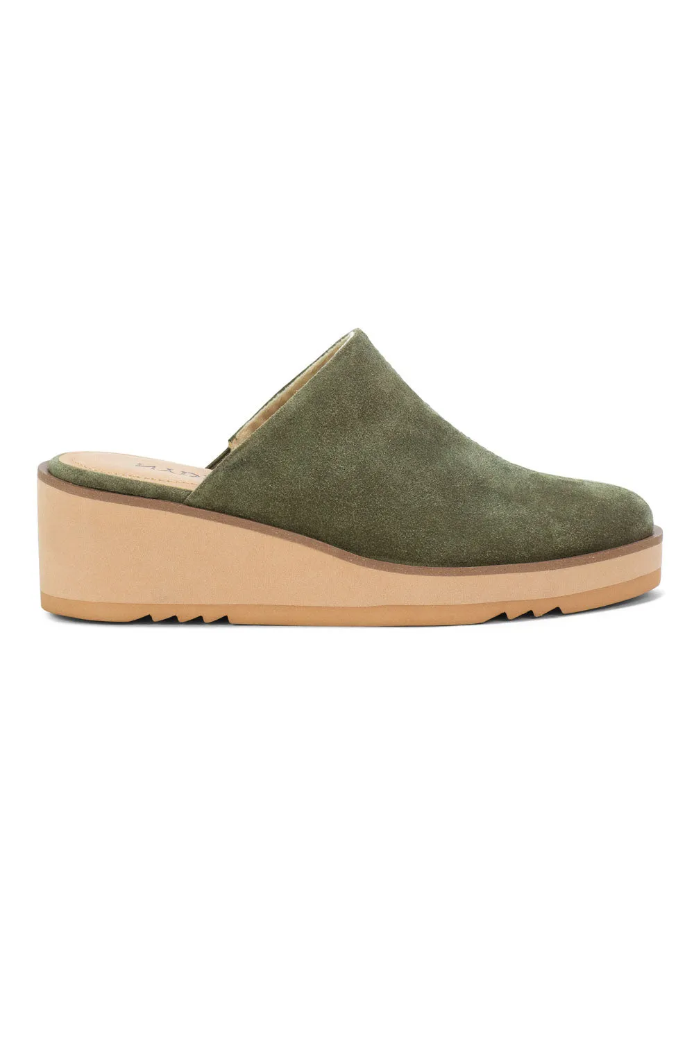 Edmond Wedge Mules - Avocado