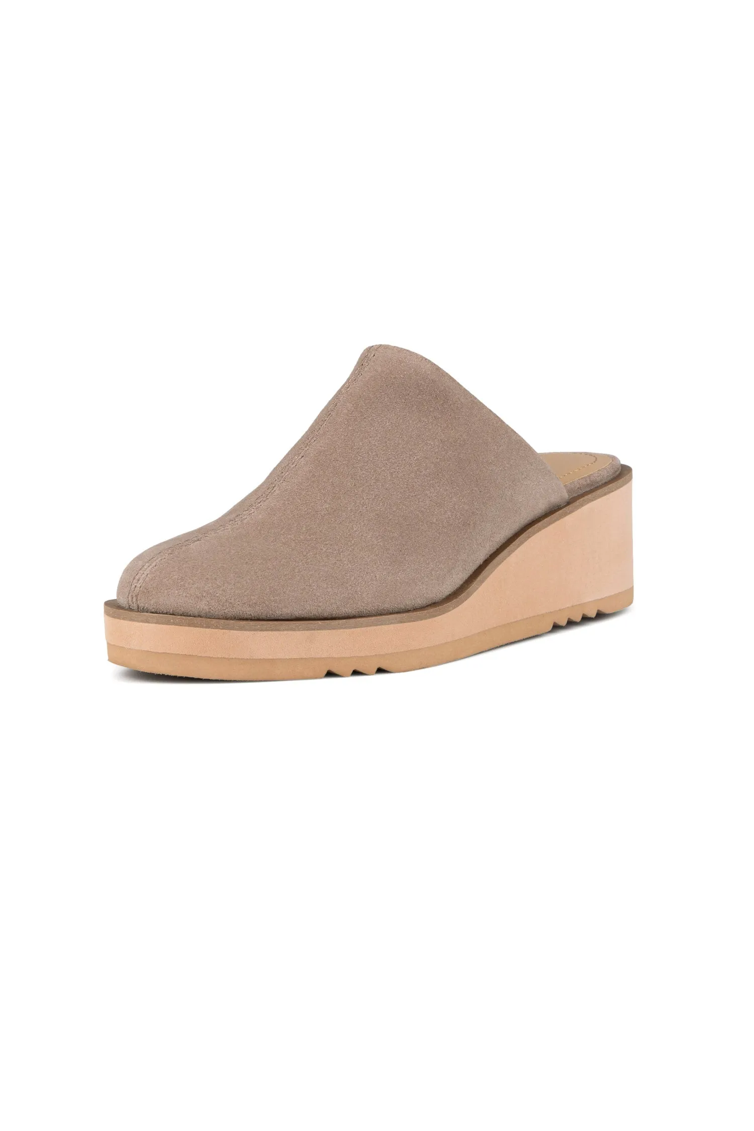 Edmond Wedge Mules - Mink