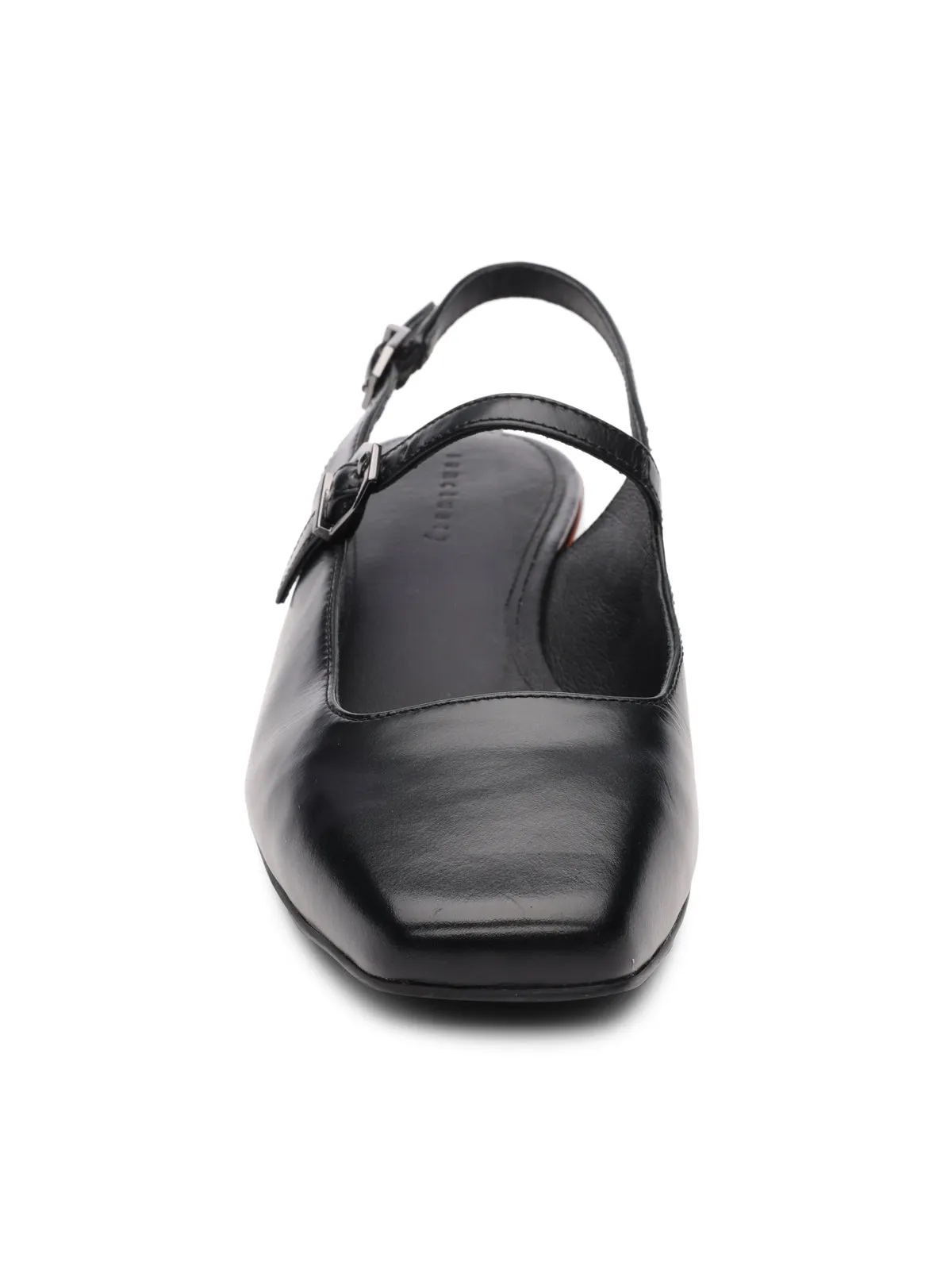 Everly Slingback Flat Black