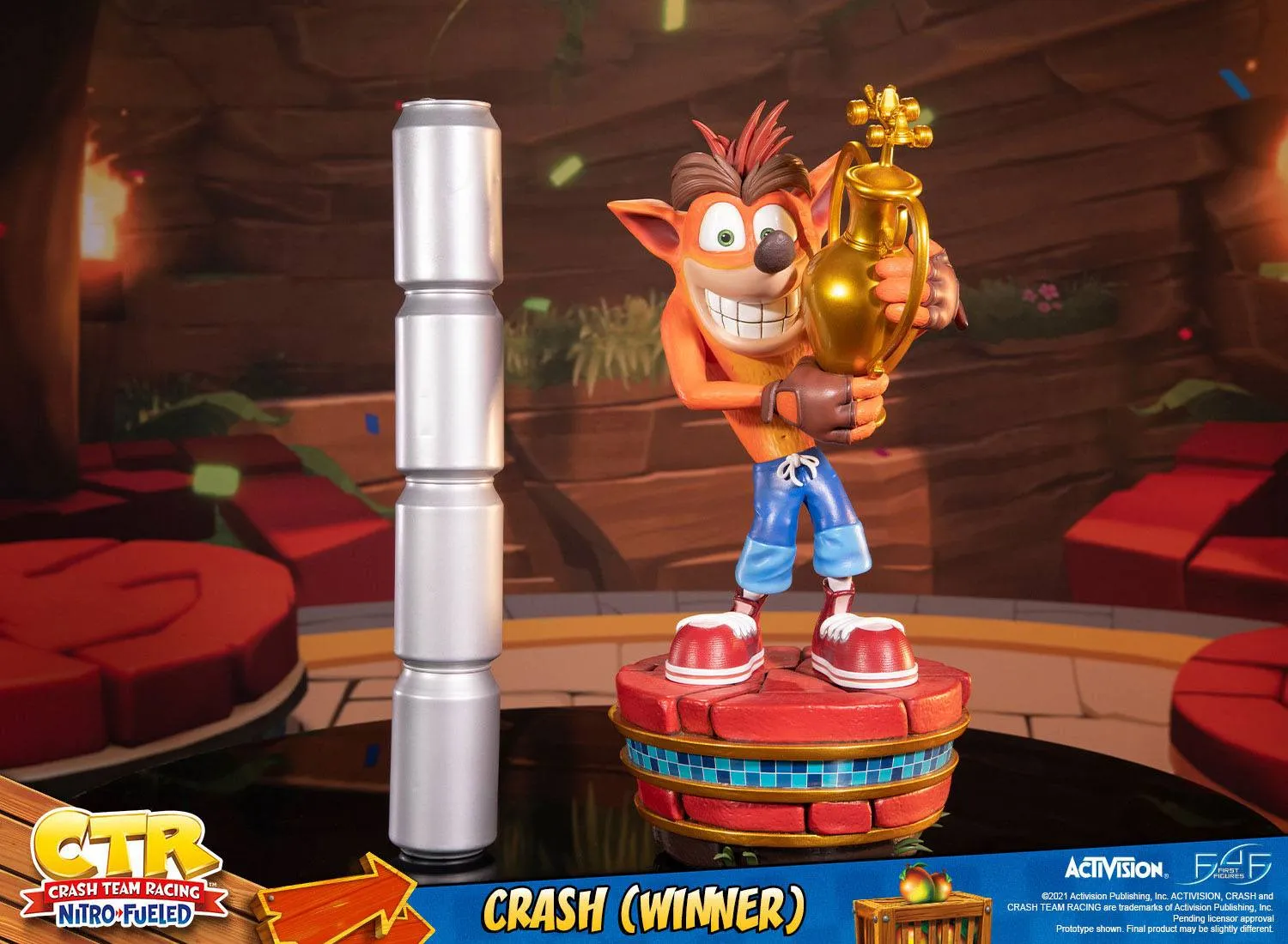 First 4 Figures Crash Team Racing Nitro-Fueled Crash (Winner) Statue