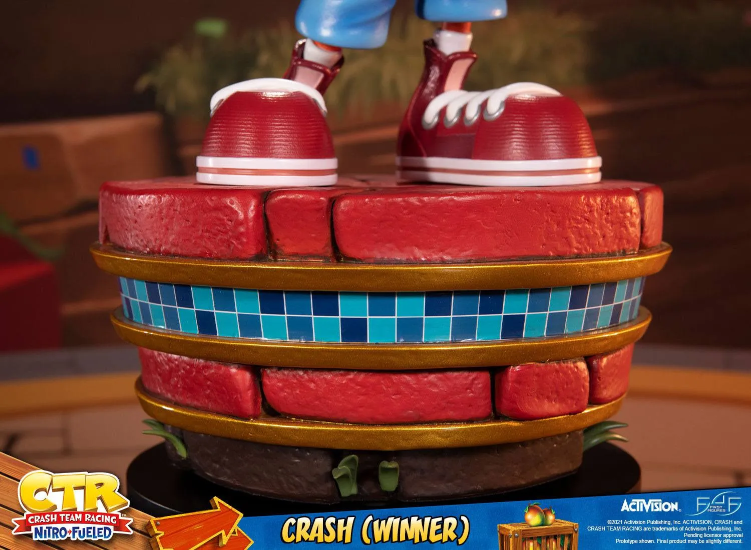 First 4 Figures Crash Team Racing Nitro-Fueled Crash (Winner) Statue