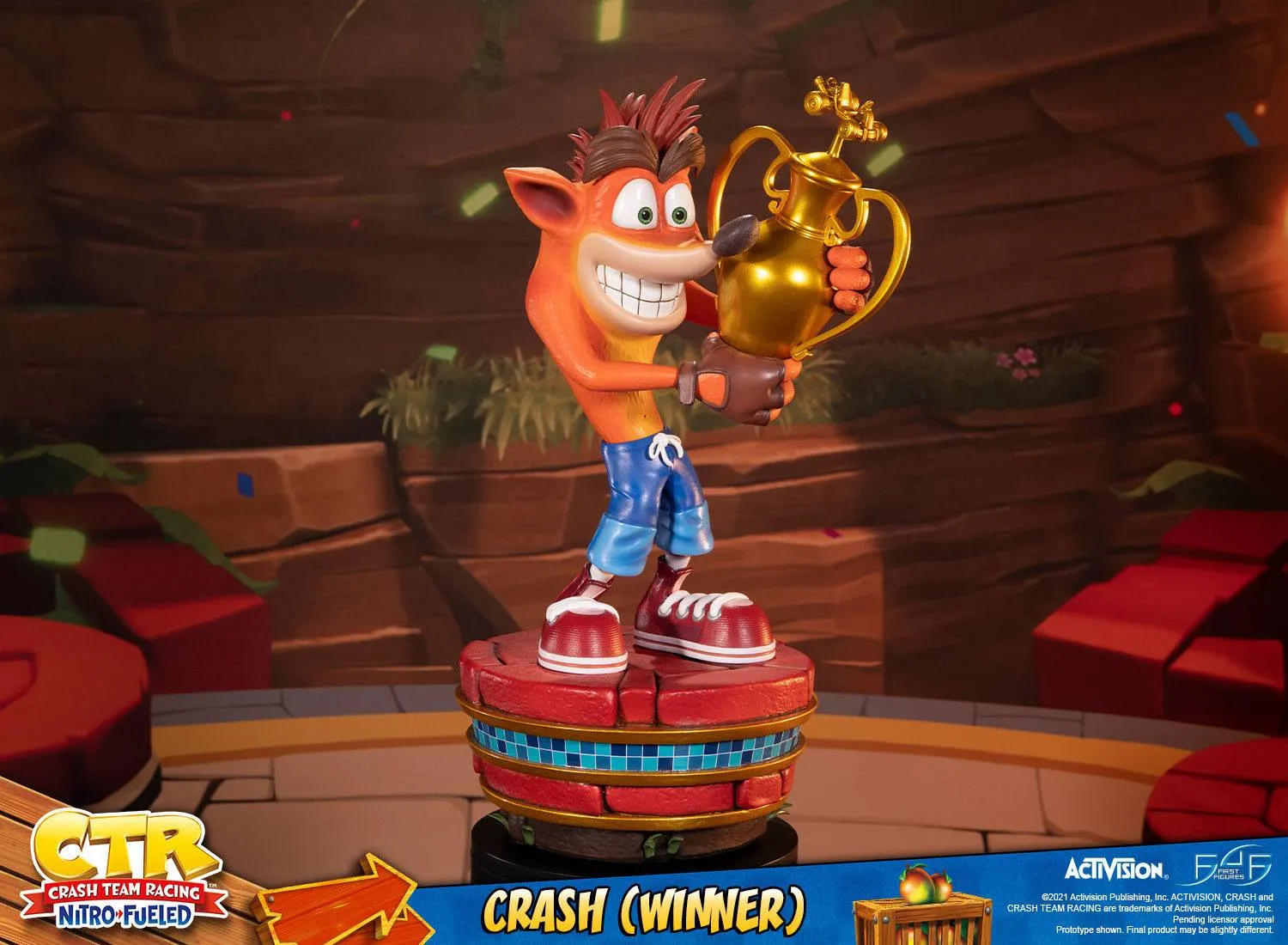 First 4 Figures Crash Team Racing Nitro-Fueled Crash (Winner) Statue