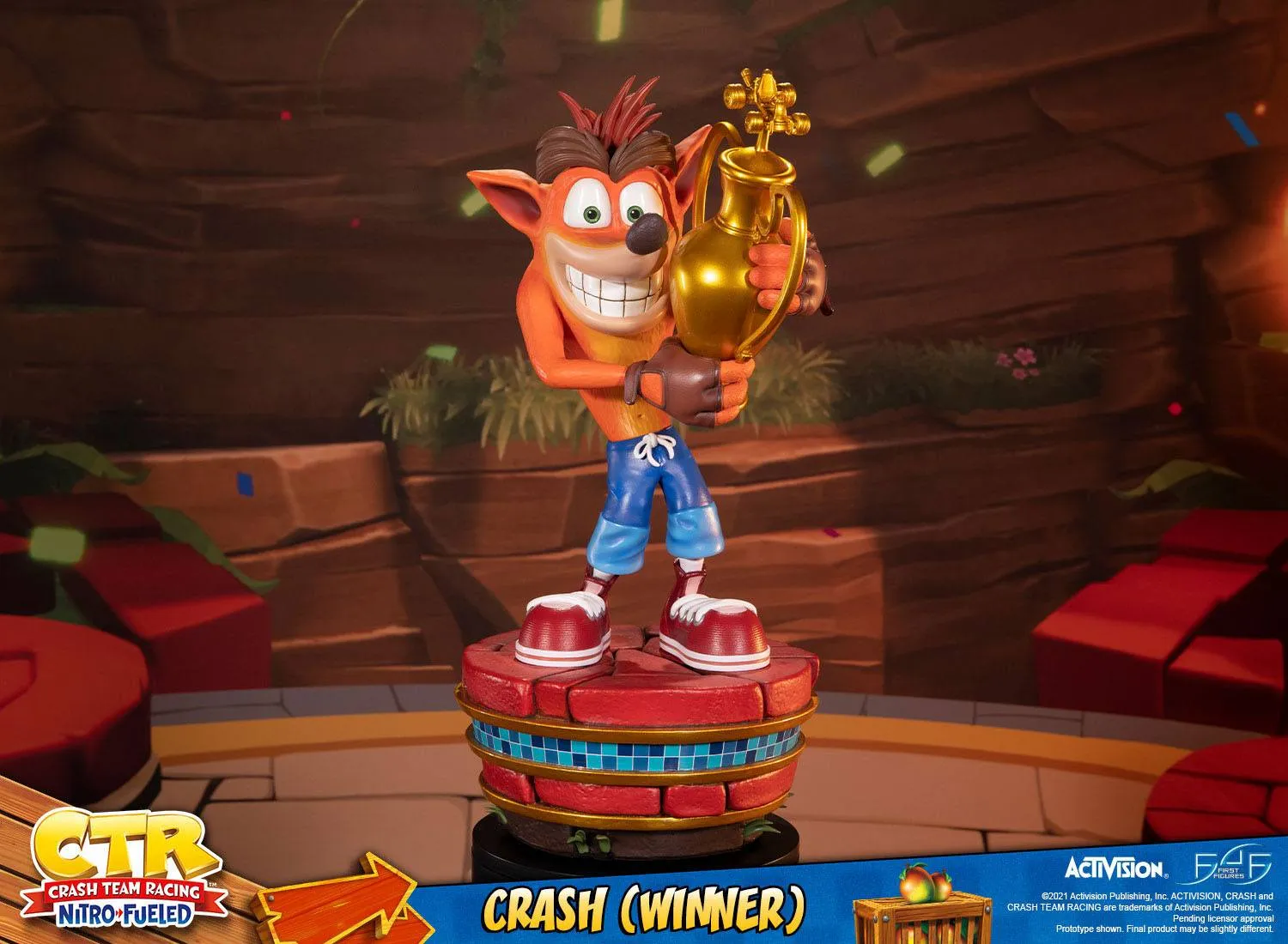 First 4 Figures Crash Team Racing Nitro-Fueled Crash (Winner) Statue