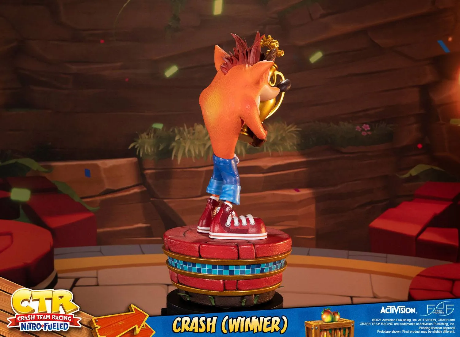 First 4 Figures Crash Team Racing Nitro-Fueled Crash (Winner) Statue