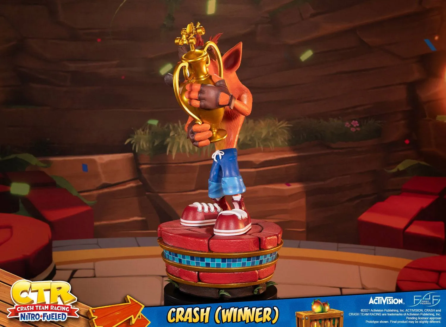 First 4 Figures Crash Team Racing Nitro-Fueled Crash (Winner) Statue