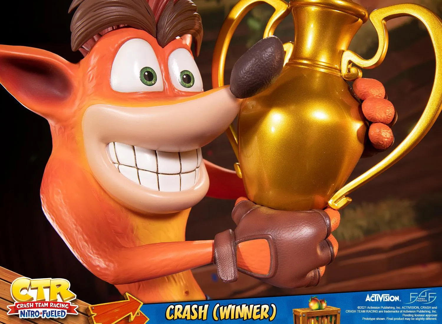 First 4 Figures Crash Team Racing Nitro-Fueled Crash (Winner) Statue