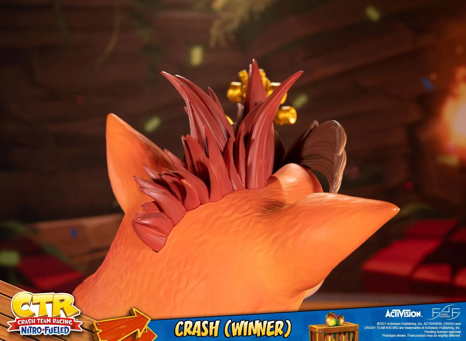 First 4 Figures Crash Team Racing Nitro-Fueled Crash (Winner) Statue