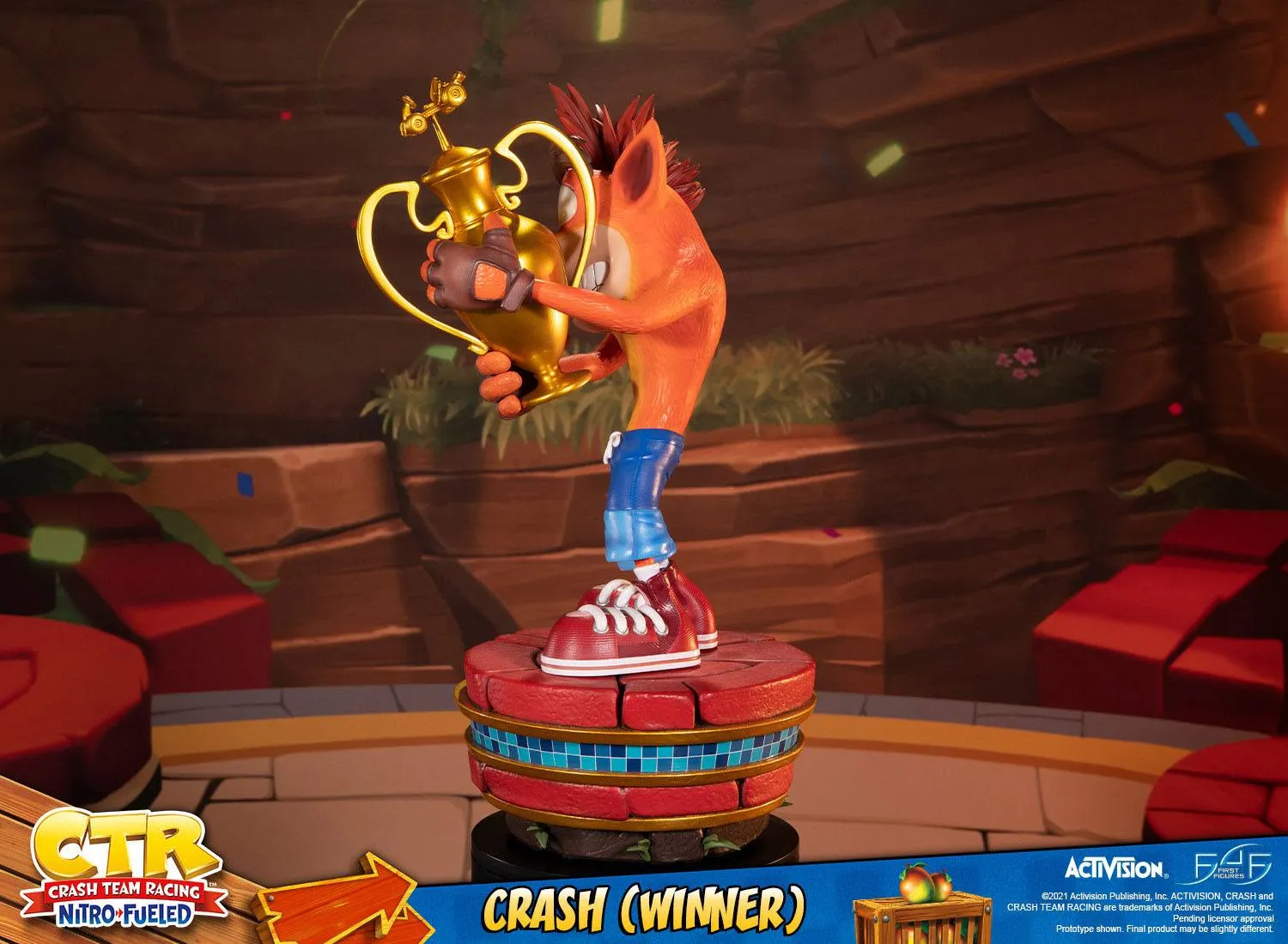 First 4 Figures Crash Team Racing Nitro-Fueled Crash (Winner) Statue